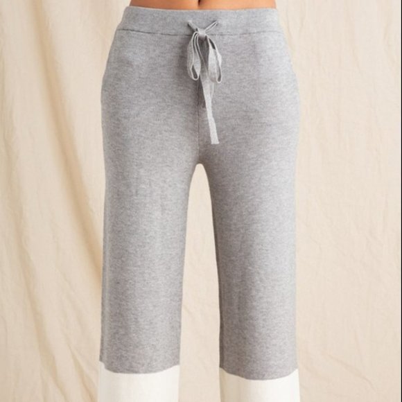 GRAY STRIPED LOUNGE PANTS - Picture 2 of 4